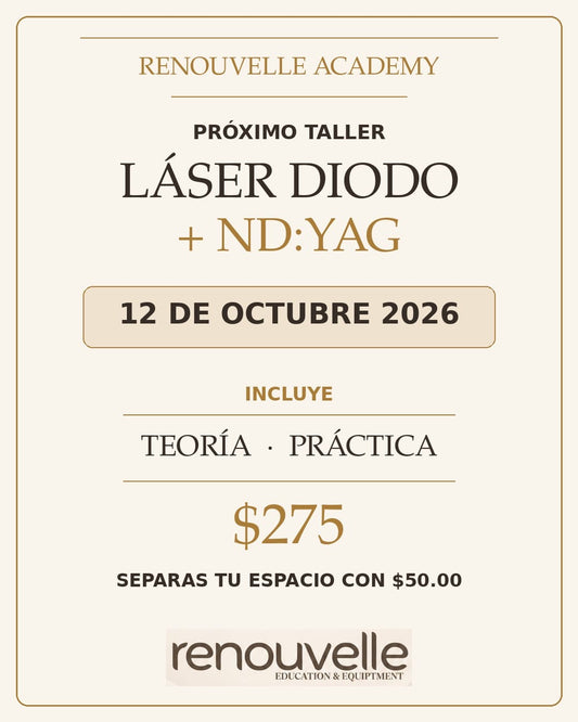 Adiestramiento de Laser Diodo + ND:Yag 12 Octubre 2026